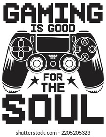 Gaming console vector designs t-shirts; Gaming is good t-shirt design, gamer designs