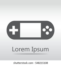 Gaming console vector icon. Controller icon