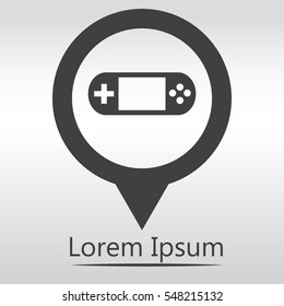 Gaming console vector icon. Controller icon