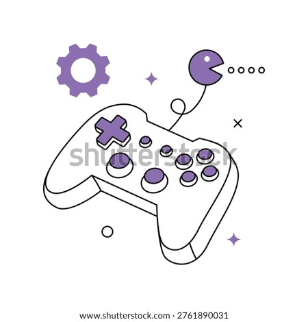 Gaming Console Vector icon Eps 10 File    