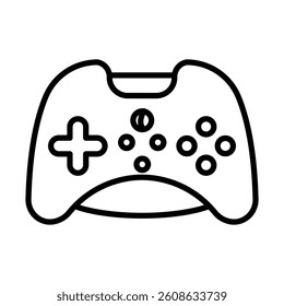 Gaming Console Vector Line Icon Design