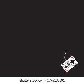 gaming controller with black background abstract design