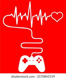 gaming controller with heart and heart rate