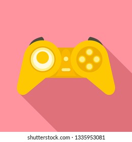 Gaming controller icon. Flat illustration of gaming controller vector icon for web design