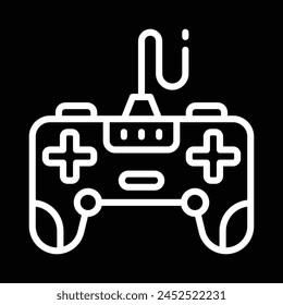 diseño de contorno de icono de controlador de juegos