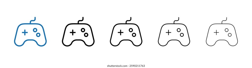 Gaming Controller Icon Outline vector logo for web ui