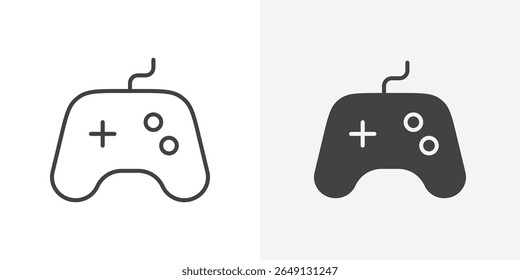 Sinal de vetor de Contorno do Ícone do Controlador de Jogos