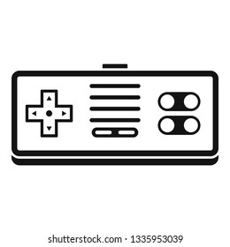 Gaming controller icon. Simple illustration of gaming controller vector icon for web design isolated on white background