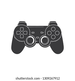 Gaming controller illustration. Retro Gaming controller line drawing