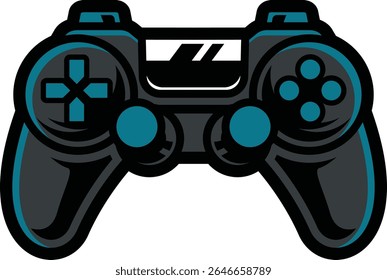 Mascote do controlador de jogos e logotipo do esport
