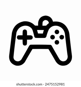 Gaming controller on white, vector design 