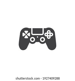 Gaming controller vector icon. filled flat sign for mobile concept and web design. Video game gamepad glyph icon. Symbol, logo illustration. Vector graphics