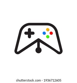 Gaming Creator Logo Design. This logo is a combination of a gamepad shape and a pen tip. It is suitable for game developer logos, or businesses related to the gaming world. But of course it can be for