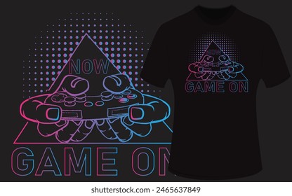 Gaming design for black t shirt