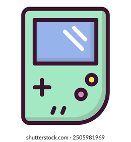 Gaming device icon. Electronic device icon in flat style