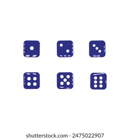 Gaming Dice Icon Vektorillustration Design EPS 10