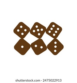 Gaming Dice  Icon Vector illustration design eps 10