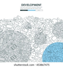 gaming Doodle Website Template Design