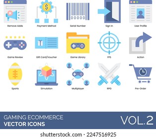 Gaming eCommerce including Shop, Cart, Shopping, Basket, Checkout, Purchase, Online, Marketplace, Download, PC, Season Pass, Settings, Impluse, In-Game, Transactions, Online Game, Remove Ads, Payment