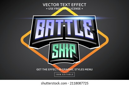 Plantilla de efecto de texto editable 3D de compatibilidad de juegos