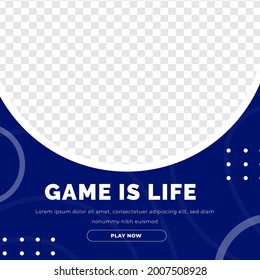 Gaming Esport Poster Social Media Post Template Modern Minimalist Style