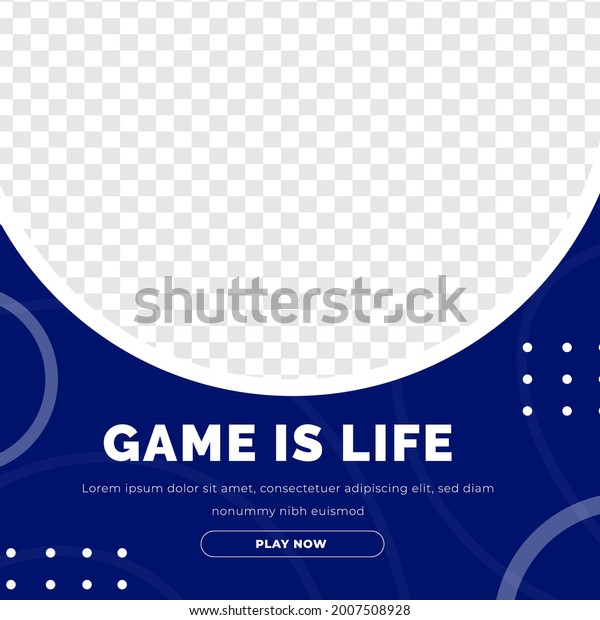 Gaming esport poster social media post template\
modern minimalist style