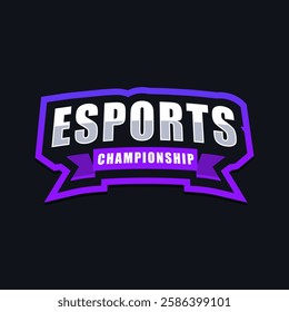 Gaming esport style text effect for championship