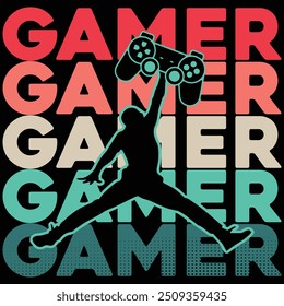 gaming funny unique T-shirt design