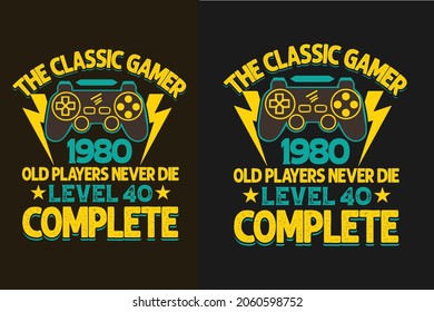 Gaming or gamer t shirt design with typographic slogan quotes