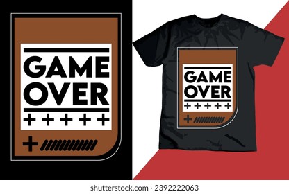 
Gaming and Gamer T-shirt Design Vector 