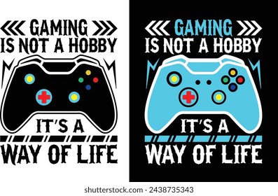 Gaming Gamer T-shirt Designs Vcetor