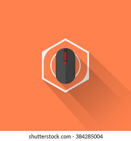 Gaming Gear Flat Icon Mouse