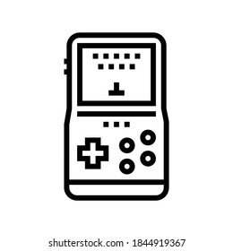 gaming geek line icon vector. gaming geek sign. isolated contour symbol black illustration