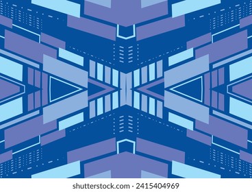 diseño de fondo azul geométrico de juegos