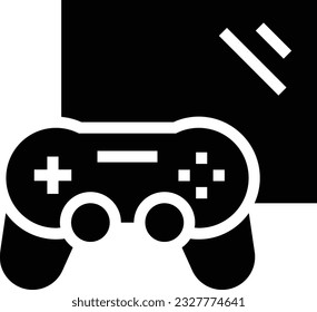 Gaming Glyph Icon - Single Icon, Vector