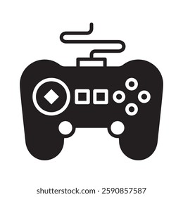 Gaming glyph, mini illustration icon. use for modern concept, print, UI, UX kit, web and app development. Vector EPS 10, related to entertainment, festival, funfair and hobbies.