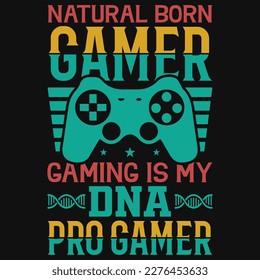 Gaming graphics tshirt design vector design 