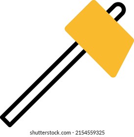 Gaming hammer, illustration, vector on a white background.