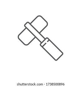 Gaming Hammer vector icon symbol game isolated on white background
