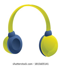 Gaming headset icon. Cartoon of gaming headset vector icon for web design isolated on white background