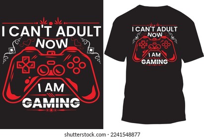 Gaming high quality best T-shirt designs.