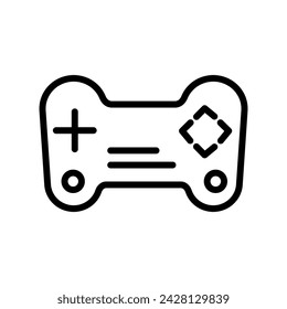 Icono de juego, juego, jugar, entretenimiento, juego de videojuegos icono de línea de diversión, icono vectorial editable, píxel perfecto, archivo ai ilustrador