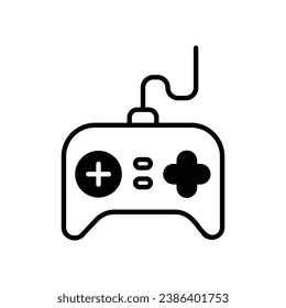 Icono de juegos aislar ilustración de material vectorial de fondo blanco.