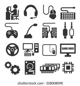 gaming icon set