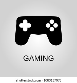 Gaming icon. Gaming symbol. Flat design. Stock - Vector illustration