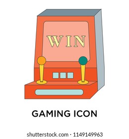 Gaming icon vector isolated on white background for your web and mobile app design, Gaming logo concept