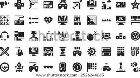 Gaming icons High-Quality Vector Icons Collection with Editable Stroke. Ideal for Professional and Creative Projects.