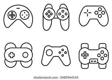 Gaming Icons Line Art Illustration Modern and Trendy Ideas