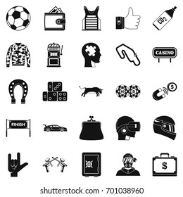Gaming icons set. Simple set of 25 gaming vector icons for web isolated on white background