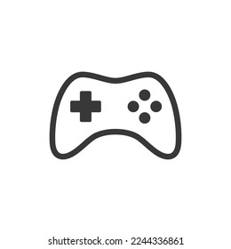 Gaming joystick controller. An analog stick logo for games store logo.